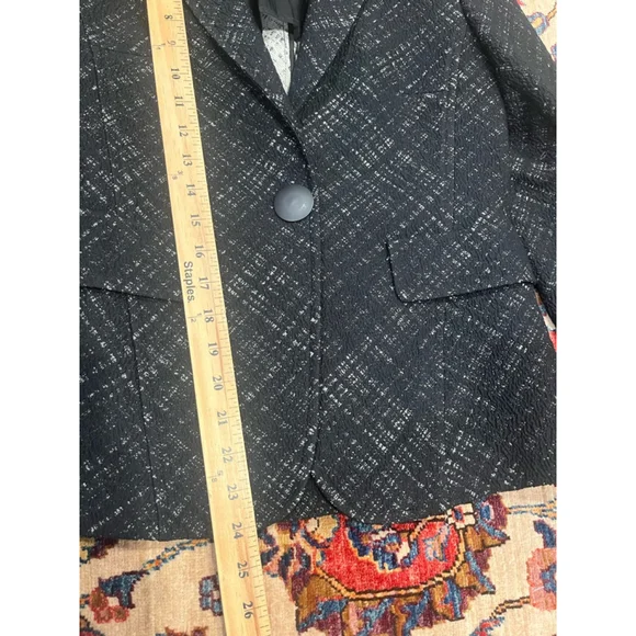 Women’s Akris Punto Quiet Luxury Dark Feminine Academia Plaid Button Snap Blazer